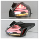 Ford Focus 15-17 Sequential LED Indicator LED Reverse LED Tail Lights - Black Spyder Auto
