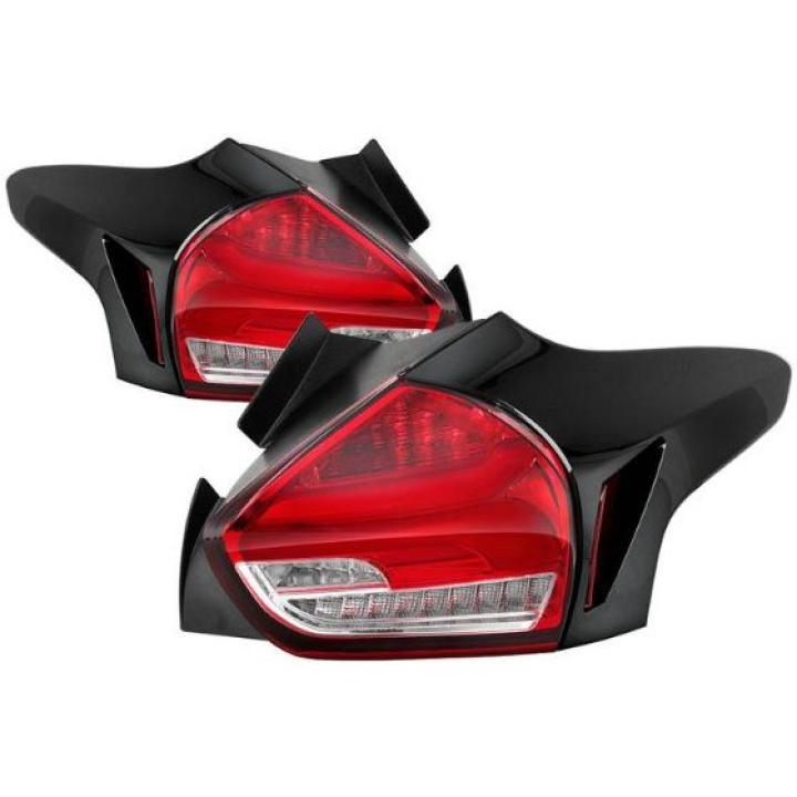 Ford Focus 15-17 Sequential LED Indicator LED Reverse LED Tail Lights - Red Spyder Auto in the group Select car model / Ford / Focus Standard MK3 11-19 / Styling / Lights at DDESIGN Scandinavia AB (ALT-YD-FF155D-LED-RC)