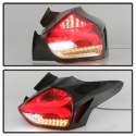 Ford Focus 15-17 Sequential LED Indicator LED Reverse LED Tail Lights - Red Spyder Auto