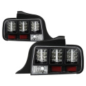 Ford Mustang 05-09 LED Tail Lights - Black Spyder Auto