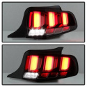 Ford Mustang 2010-2012 Light Bar Sequential Turn Signal LED Tail Lights - Black Spyder Auto Spyder Auto