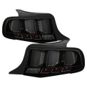 Ford Mustang 2010-2012 Light Bar Sequential Turn Signal LED Tail Lights - Smoke Spyder Auto Spyder Auto
