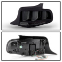 Ford Mustang 2010-2012 Light Bar Sequential Turn Signal LED Tail Lights - Smoke Spyder Auto Spyder Auto
