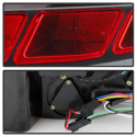 Ford Mustang 2010-2012 Red Light Bar Sequential Turn Signal LED Tail Lights - Black Spyder Auto Spyder Auto
