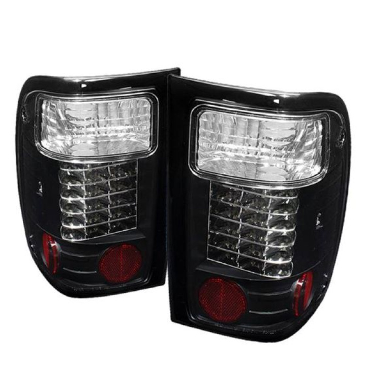 Ford Ranger 01-05 LED Tail Lights - Black Spyder Auto in the group Select car model / Ford / Ranger at DDESIGN Scandinavia AB (ALT-YD-FR98-LED-BK)