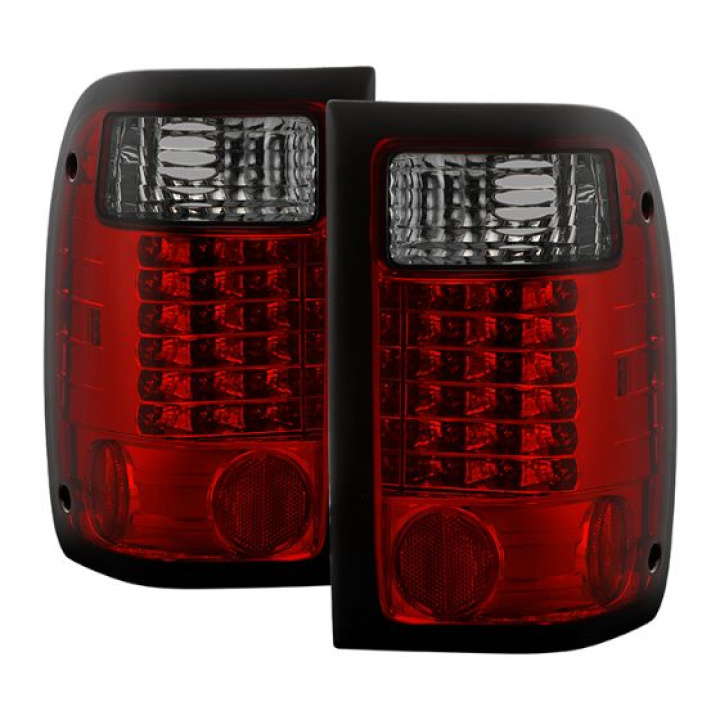 Ford Ranger 01-05 LED Tail Lights - Red Smoke Spyder Auto in the group Select car model / Ford / Ranger at DDESIGN Scandinavia AB (ALT-YD-FR98-LED-RS)