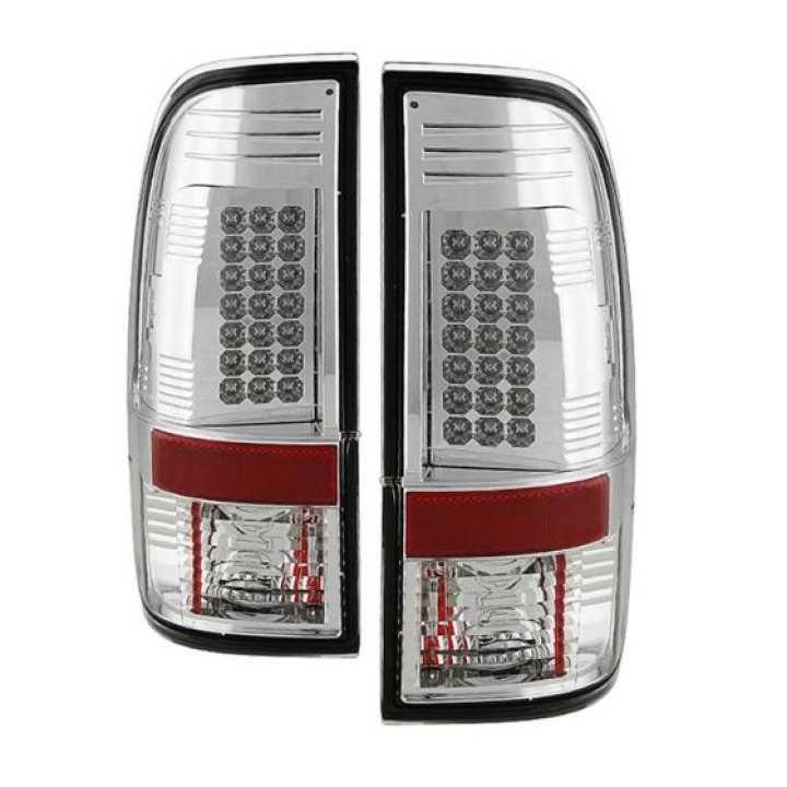 Ford Super Duty 08-15 LED Tail Lights - Chrome Spyder Auto in the group Select car model / Ford / Other models & Engines at DDESIGN Scandinavia AB (ALT-YD-FS07-LED-C)