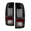 Ford Super Duty 08-15 Version 2 LED Tail Lights - Black Spyder Auto
