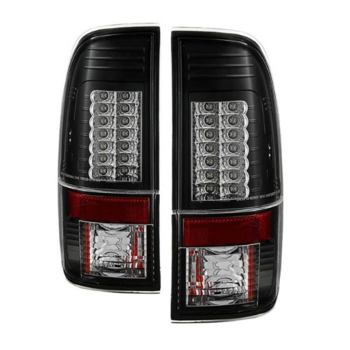 Ford Super Duty 08-15 Version 2 LED Tail Lights - Black Spyder Auto in the group Select car model / Ford / Other models & Engines at DDESIGN Scandinavia AB (ALT-YD-FS07-LED-G2-BK)