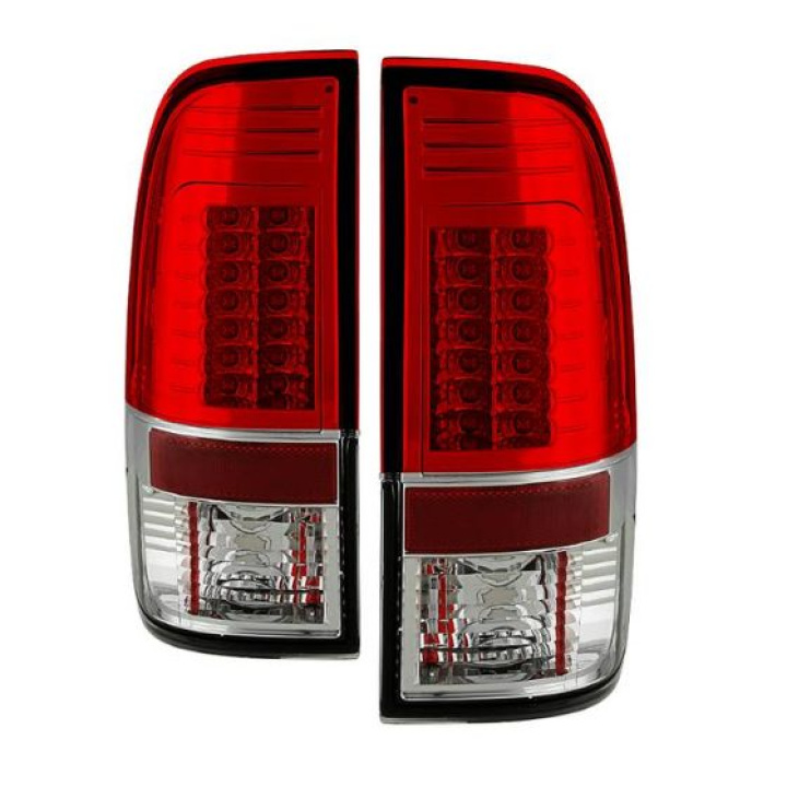 Ford Super Duty 08-15 Version 2 LED Tail Lights - Red Clear Spyder Auto in the group Select car model at DDESIGN Scandinavia AB (ALT-YD-FS07-LED-G2-RC)