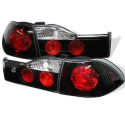 Honda Accord 01-02 4Dr Euro Style Tail Lights - Black Spyder Auto