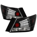 Honda Accord 08-12 4DR LED Tail Lights - Black Spyder Auto