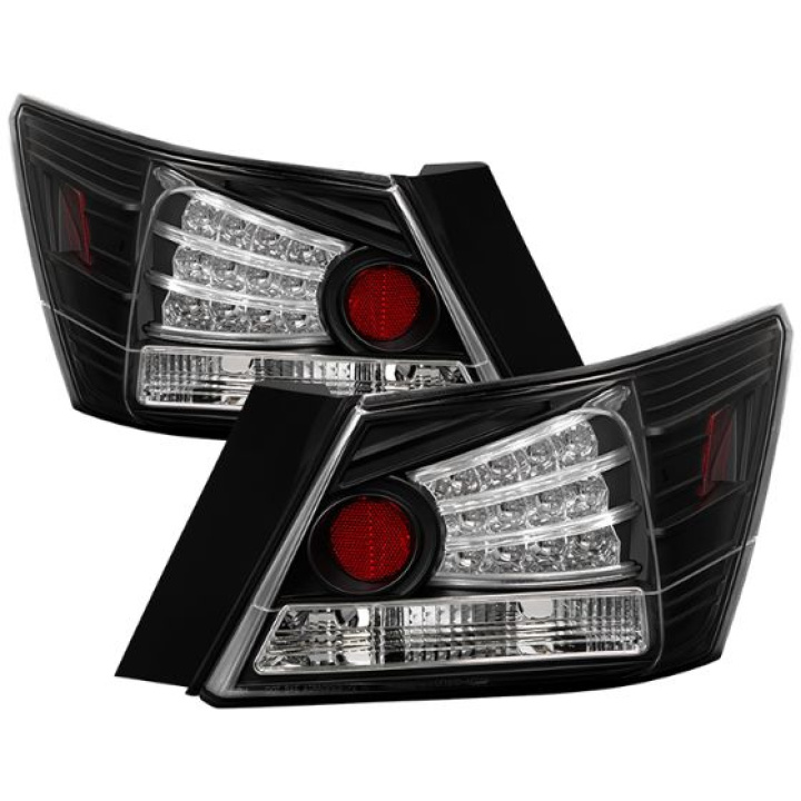Honda Accord 08-12 4DR LED Tail Lights - Black Spyder Auto in the group Select car model / Honda / Accord 08-12 / Styling at DDESIGN Scandinavia AB (ALT-YD-HA08-4D-LED-BK)