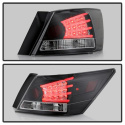 Honda Accord 08-12 4DR LED Tail Lights - Black Spyder Auto