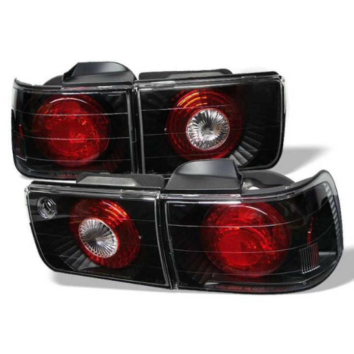 Honda Accord 92-93 4Dr Euro Style Tail Lights - Black Spyder Auto in the group Select car model / Honda / Accord 94-97 / Styling at DDESIGN Scandinavia AB (ALT-YD-HA92-4D-BK)