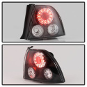 Honda Accord 94-95 LED Tail Lights - Black Spyder Auto