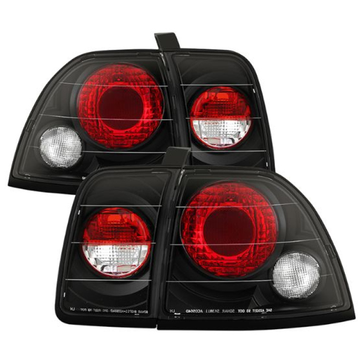 Honda Accord 96-97 Euro Style Tail Lights - Black Spyder Auto in the group Select car model / Honda / Accord 94-97 / Styling at DDESIGN Scandinavia AB (ALT-YD-HA96-BK)