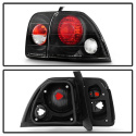 Honda Accord 96-97 Euro Style Tail Lights - Black Spyder Auto