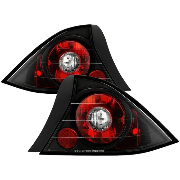 Honda Civic 01-03 2Dr Euro Style Tail Lights - Black Spyder Auto in the group Select car model / Honda / Civic EM-EP-ES-EU 01-05 / Styling / Lights at DDESIGN Scandinavia AB (ALT-YD-HC01-2D-BK)