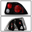 Honda Civic 01-05 4Dr Euro Style Tail Lights - Black Spyder Auto