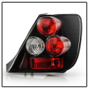 Honda Civic Si 03-05 Hatchback 3DR Euro Style Tail Lights - Black Spyder Auto