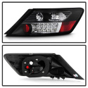 Honda Civic 06-08 2Dr LED Tail Lights - Black Spyder Auto
