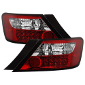 Honda Civic 06-08 2Dr LED Tail Lights - Red Clear Spyder Auto