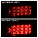 Honda Civic 06-08 2Dr LED Tail Lights - Red Clear Spyder Auto