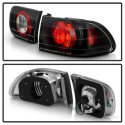Honda Civic 92-95 2/4DR Euro Style Tail Lights - Black Spyder Auto