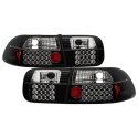 Honda Civic 92-95 2/4DR LED Tail Lights - Black Spyder Auto