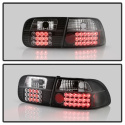 Honda Civic 92-95 2/4DR LED Tail Lights - Black Spyder Auto