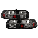 Honda Civic 92-95 3DR LED Tail Lights - Black Spyder Auto