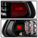 Honda Civic 92-95 3DR LED Tail Lights - Black Spyder Auto