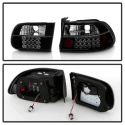 Honda Civic 92-95 3DR LED Tail Lights - Black Spyder Auto