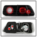 Honda Civic 96-00 2Dr Euro Style Tail Lights - Black Spyder Auto