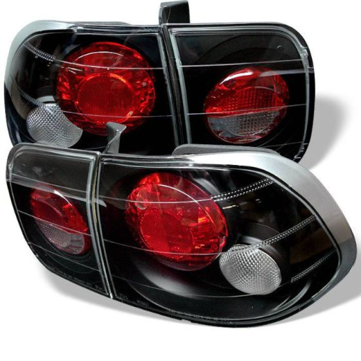 Honda Civic 96-98 4Dr Euro Style Tail Lights - Black Spyder Auto in the group Select car model / Honda / Civic EJ-EK-EM 96-00 / Styling / Lights at DDESIGN Scandinavia AB (ALT-YD-HC96-4D-BK)