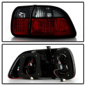 Honda Civic 96-98 4Dr LED Tail Lights - Red Smoke Spyder Auto