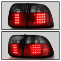 Honda Civic 96-98 4Dr LED Tail Lights - Red Smoke Spyder Auto