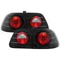 Honda Civic 99-00 4Dr Euro Style Tail Lights - Black Spyder Auto