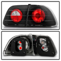 Honda Civic 99-00 4Dr Euro Style Tail Lights - Black Spyder Auto