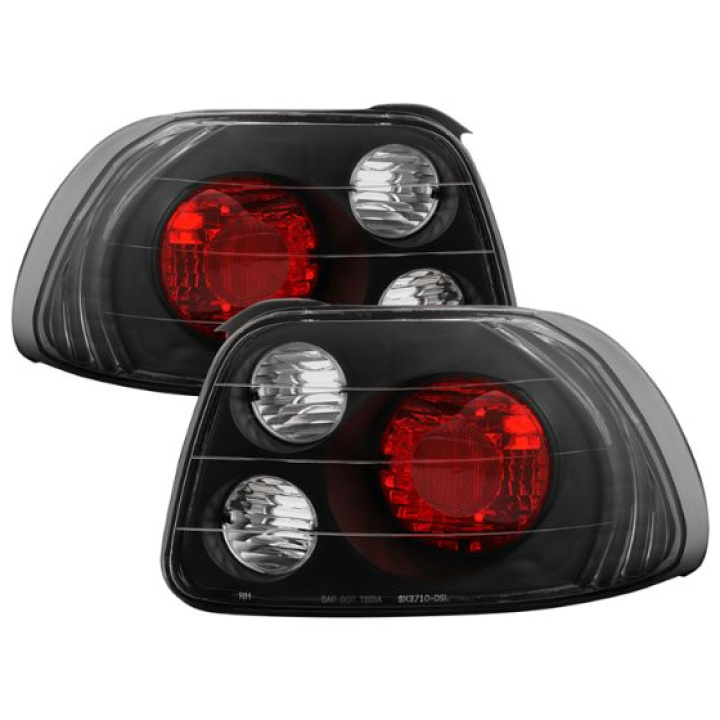 Honda Del Sol 93-97 Euro Style Tail Lights - Black Spyder Auto in the group Select car model / Honda / Del Sol 92-98 / Styling at DDESIGN Scandinavia AB (ALT-YD-HDS93-BK)