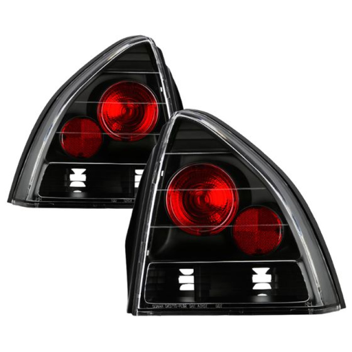 Honda Prelude 92-96 Euro Style Tail Lights - Black Spyder Auto in the group Select car model / Honda / Prelude 91-96 / Styling at DDESIGN Scandinavia AB (ALT-YD-HP92-BK)