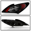 Hyundai Genesis 10-12 2Dr LED Tail Lights - Black Spyder Auto