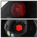 Hyundai Santa Fe 01-06 (01-04 Model use 3 Bulbs only) Euro Style Tail Lights - Black Spyder Auto