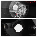 Hyundai Santa Fe 01-06 (01-04 Model use 3 Bulbs only) Euro Style Tail Lights - Black Spyder Auto