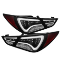 Hyundai Sonata 11-13 LED Tail Lights - Light Bar - Black Spyder Auto