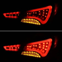 Hyundai Sonata 11-13 LED Tail Lights - Light Bar - Black Spyder Auto