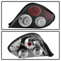 Hyundai Tiburon 03-05 Euro Style Tail Lights - Black Spyder Auto