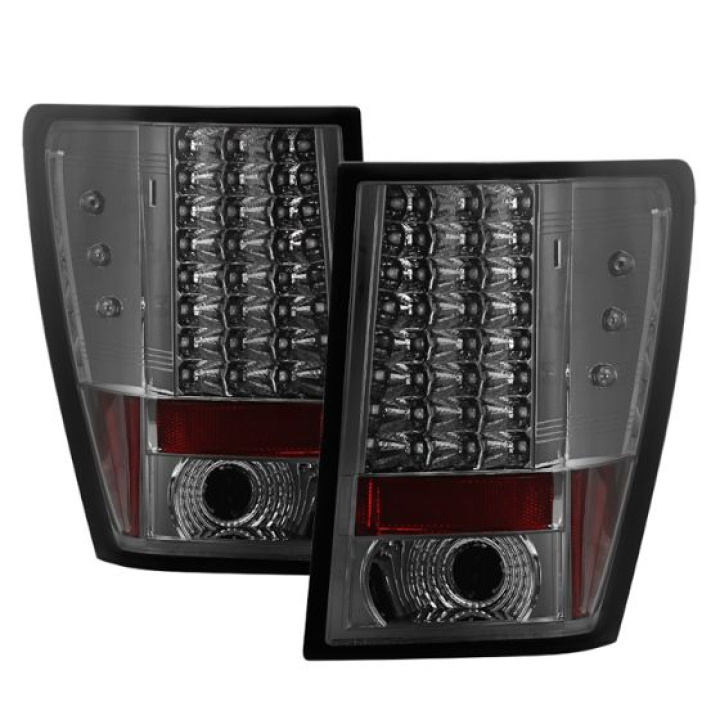 Jeep Grand Cherokee 07-10 LED Tail Lights - Smoke Spyder Auto in the group Select car model / Jeep / Grand Cherokee WH-WK 2005-2010 / Styling at DDESIGN Scandinavia AB (ALT-YD-JGC07-LED-SM)