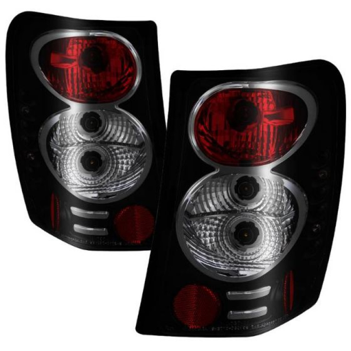 Jeep Grand Cherokee 99-04 Euro Style Tail Lights - Black Smoke Spyder Auto in the group Select car model / Jeep / Grand Cherokee WJ-WG 1999-2004 / Styling at DDESIGN Scandinavia AB (ALT-YD-JGC99-BSM)
